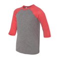 thumbnail image 1 of Bella + Canvas - Youth Three-Quarter Sleeve Raglan Baseball Tee, 1 of 3