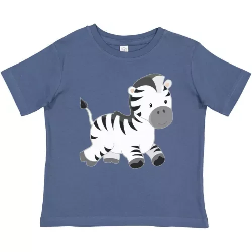 Bella Canvas Zebra Baby Toddler Shirt Striped Zoo Animal White Smiling Friendly Infant