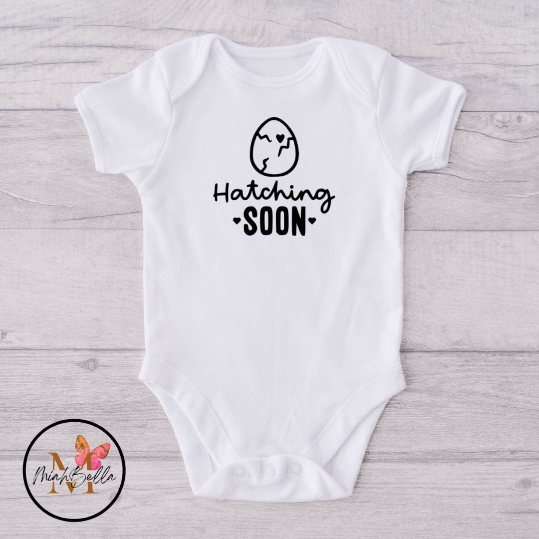 Bella Canvas with Baby Announcement Hatching Soon Baby Announcement ...