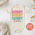 thumbnail image 1 of Bella Canvas with Bunny Babes, Cute Spring, Baby'S 1St Easter Outfit, Unisex Baby Clothes, Cute Baby Boy or Girl Bodysuit Gift, 1 of 3