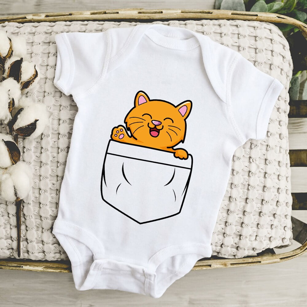 Bella Canvas with Cat, Pocket Cat, Baby Boy, Pocket Cat, Cat, Cat Baby ...