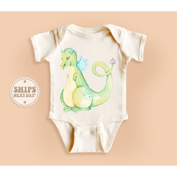 Bella Canvas with Cute Dragon, Air Dragon, Kids Gift Cute and Cool, Baby Boy or Girl Bodysuit Gift