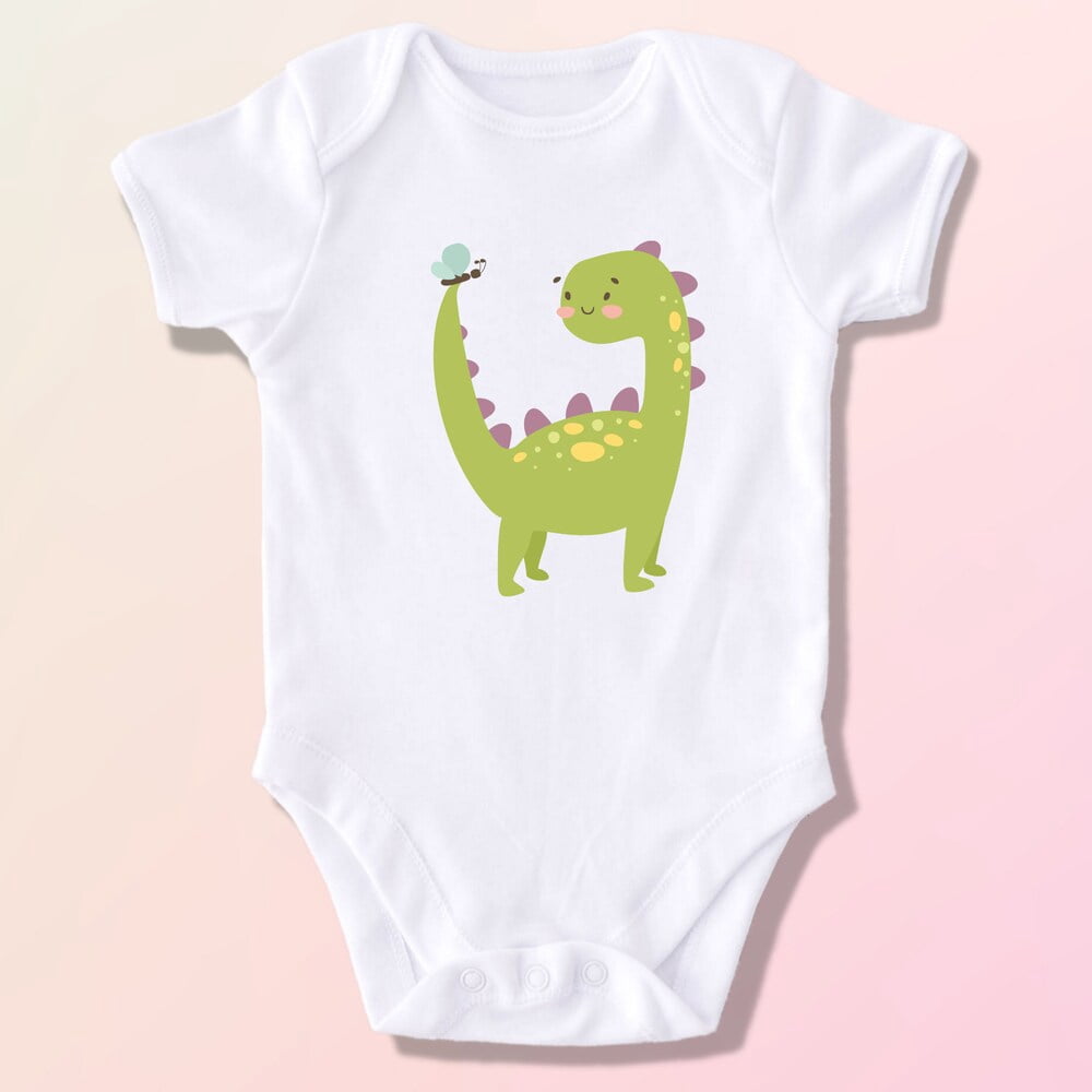 Bella Canvas with Dinosaur , Cute Baby Dino, Cute Dinosaur Tee, Animal ...
