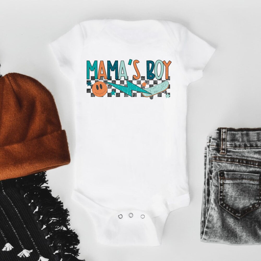 Bella Canvas with Mama'S Boy, Baby Boy Outfit,, Baby Boy Clothes, Boy ...