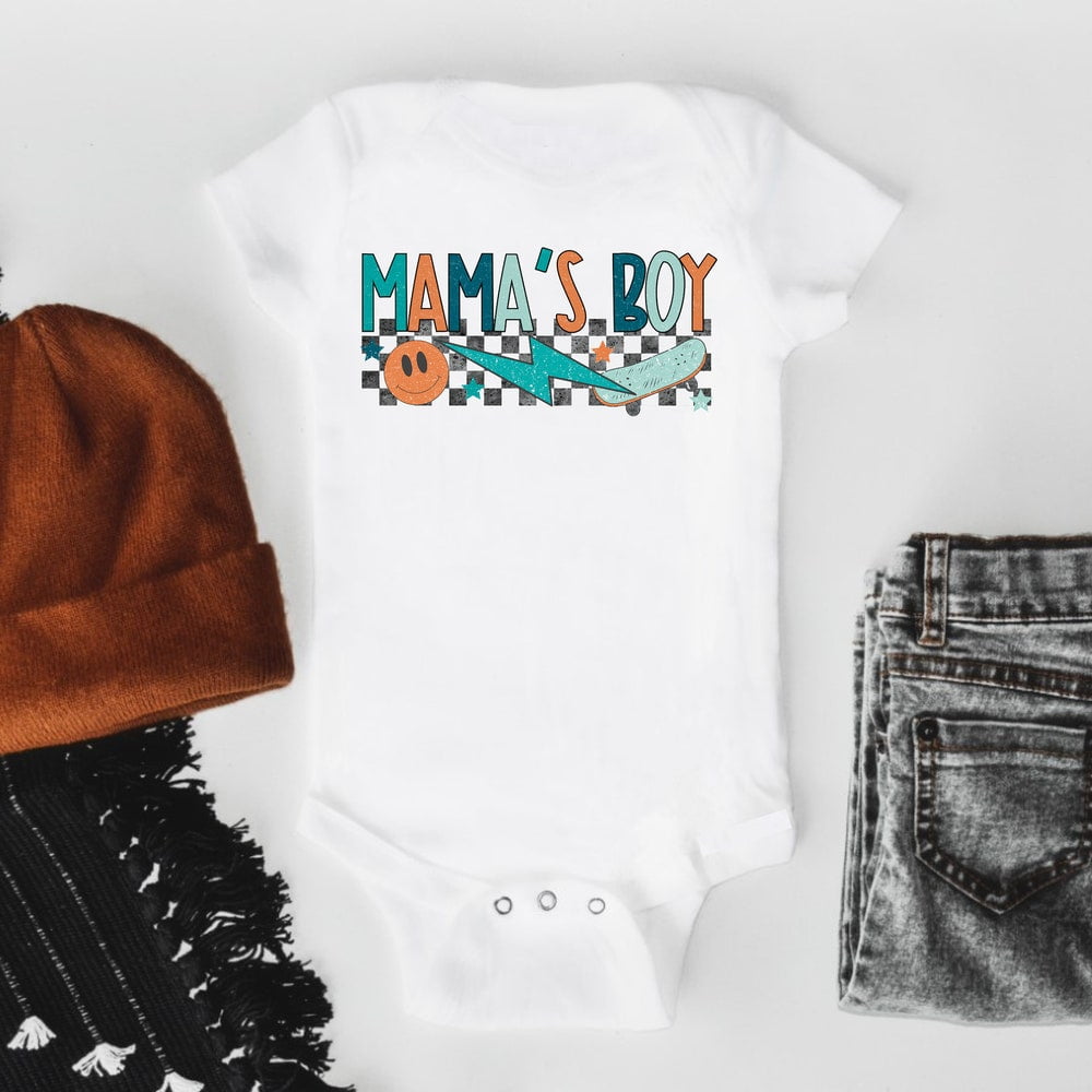 Bella Canvas with Mama'S Boy, Baby Boy Outfit,, Baby Boy Clothes, Boy ...