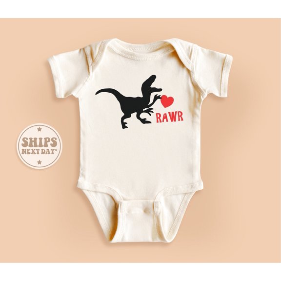 Bella Canvas with Rawr, Dinos, Kid Gifts, Dinosaur Cute and Cool, Baby Boy or Girl Bodysuit Gift