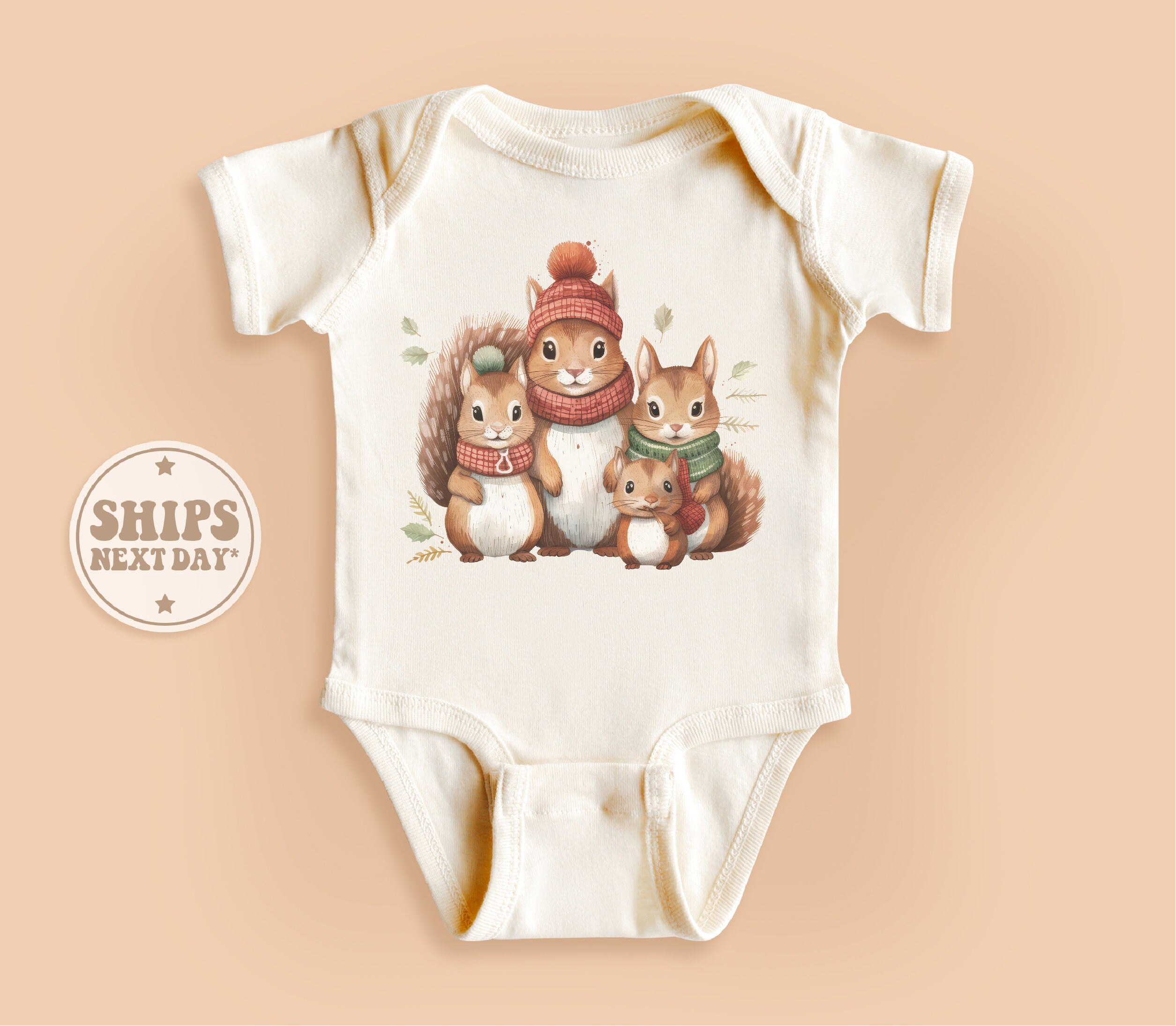 Baby 2-Piece Squirrel Striped Sleeveless Set