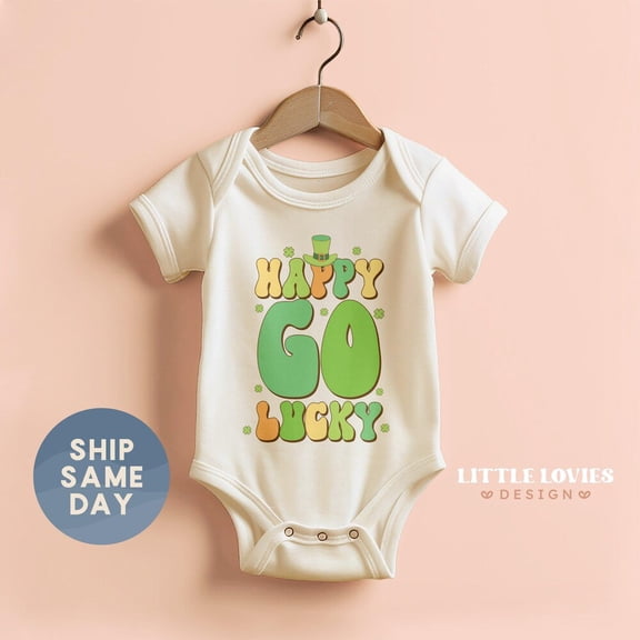 Bella Canvas with St. Patrick'S Day, Cute Irish Holiday Outfit For Infant, Gender Neutral St. Patty'S Day Cute Baby Boy or Girl Bodysuit Gift