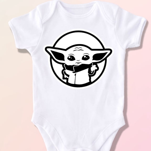 Bella Canvas with Yoda, Funny Starwars Baby Tee, Gift For Newborn, Cute Yoda Shirt, Gift For Kids Cute Baby Boy or Girl Bodysuit Gift