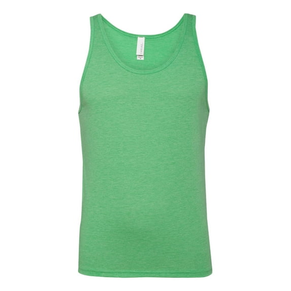 Bella Canvas womens Jersey Tank Top (3480) Green Triblend m