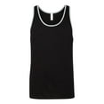 thumbnail image 1 of Bella Canvas  womens Jersey Tank Top (3480) black/ath heather 2Xl, 1 of 5