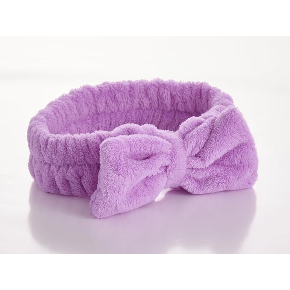 Bella Ciao 2-Piece At-Home Spa Set – Comfort in Campania | Plush Microfiber Hair Turban & Ultra-Soft Headband | Quick-Dry Towel Wrap & Makeup Headband | Luxurious Self-Care Essentials (LAVENDER)