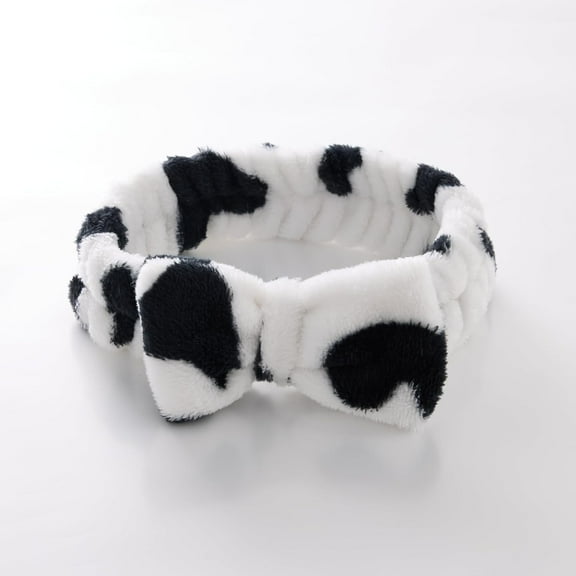 Bella Ciao 2-Piece at-Home Spa Set – Comfort in Campania | Plush Microfiber Hair Turban & Ultra-Soft Headband | Quick-Dry Towel Wrap & Makeup Headband | Luxurious Self-Care Essentials (Cow)