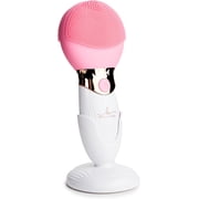 Bella Ciao Facial Cleansing Brush, Rechargeable Silicone Face Scrubber with 4 Massage Settings, Portable Deep-Cleaning and Exfoliating Brush with 2-Sided Head, IPX5 Water-Resistant, Includes Charger