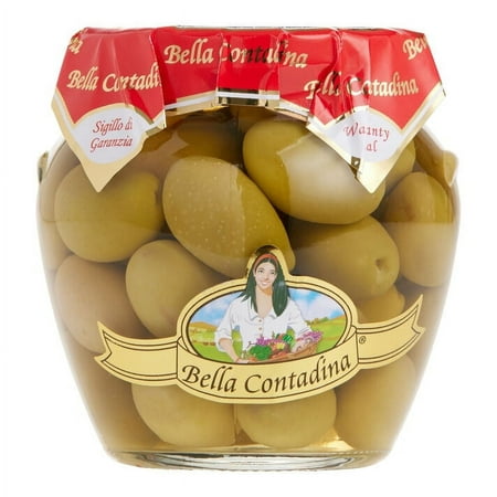 Bella Contadina Giant Whole Green Olives 19.4 oz Pack of 4