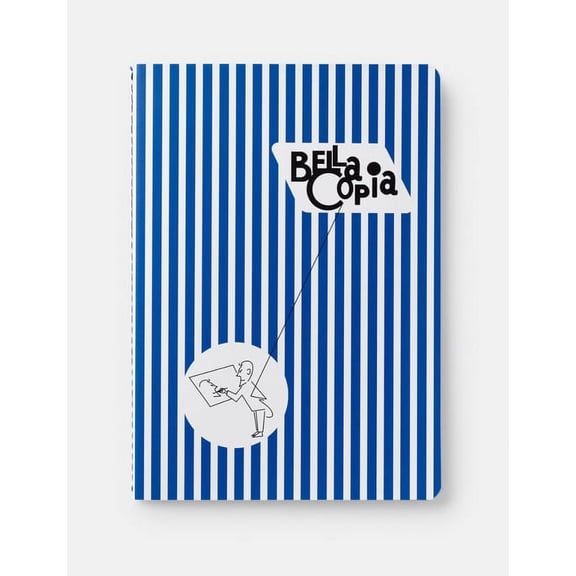 Bella Copia Blue Midsized Sewn Lined Notebook, (Paperback)