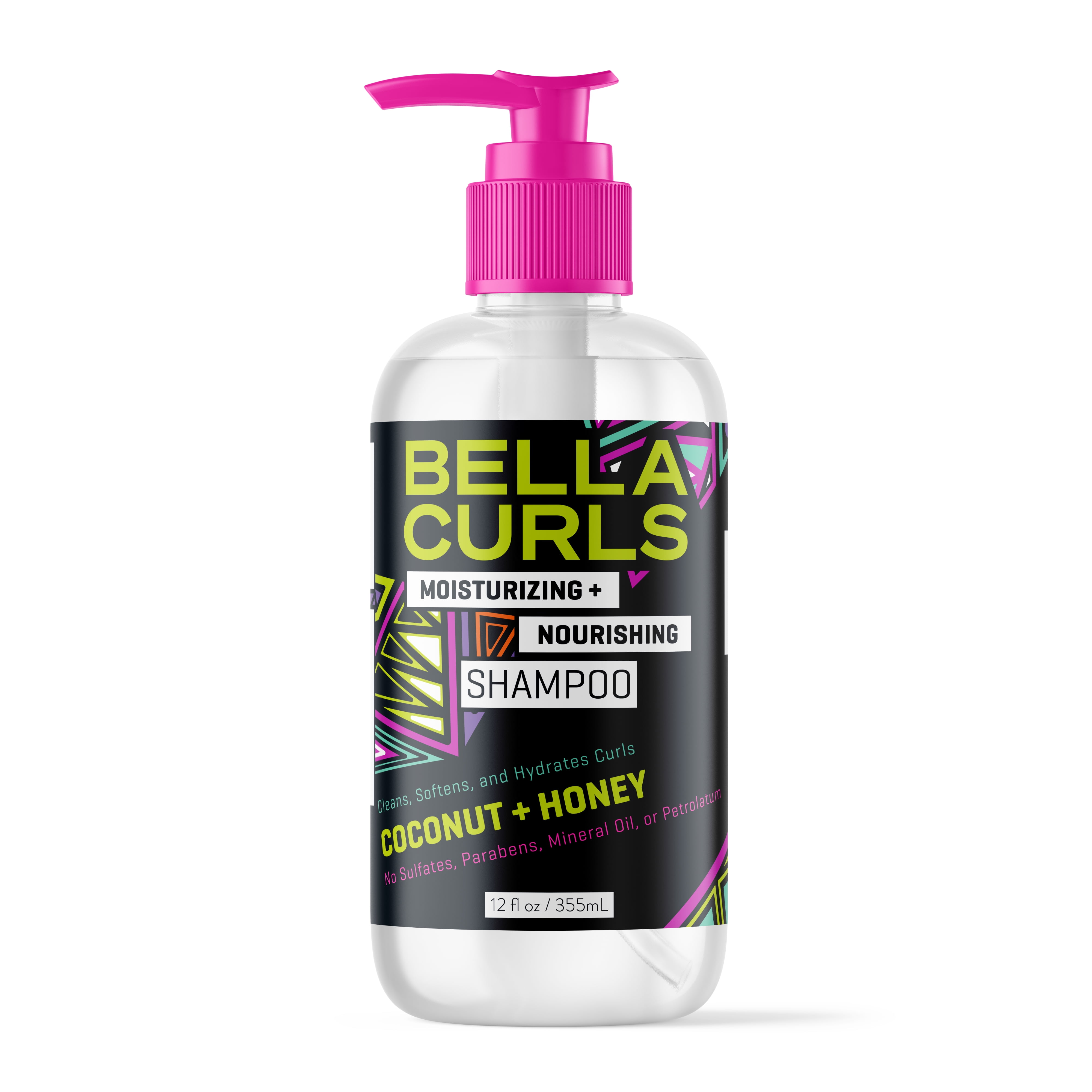 Bella Curls Coconut & Honey Nourishing Shampoo 12 floz