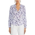 thumbnail image 1 of Bella Dahl Womens Collarless Long Sleeve Button-Down Top, 1 of 3