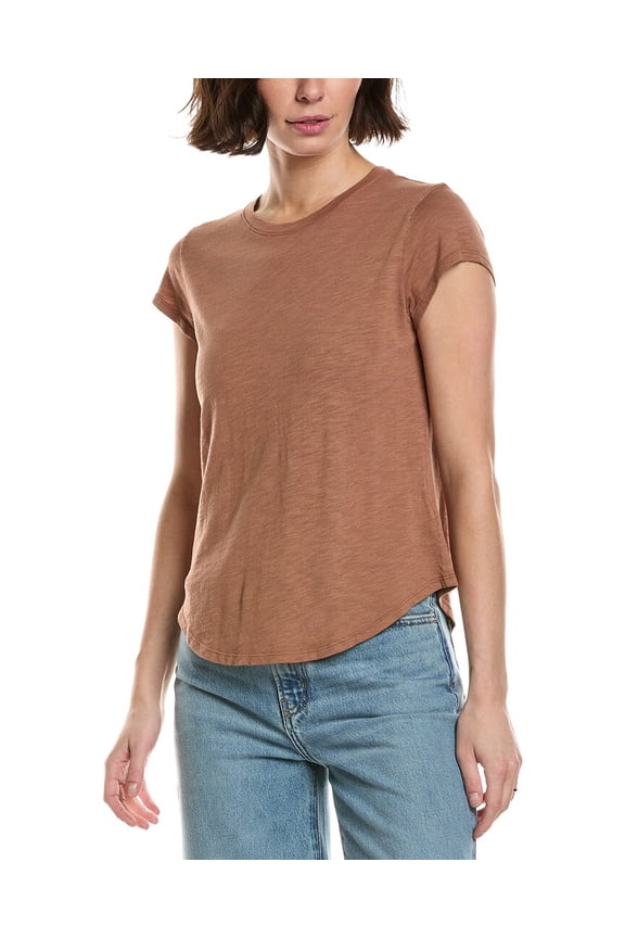 womens Baby T-Shirt, s, Brown