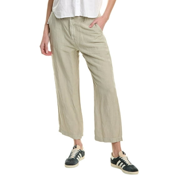 Bella Dahl womens Blakely Utility Linen-Blend Wide Leg Crop Pant, 27