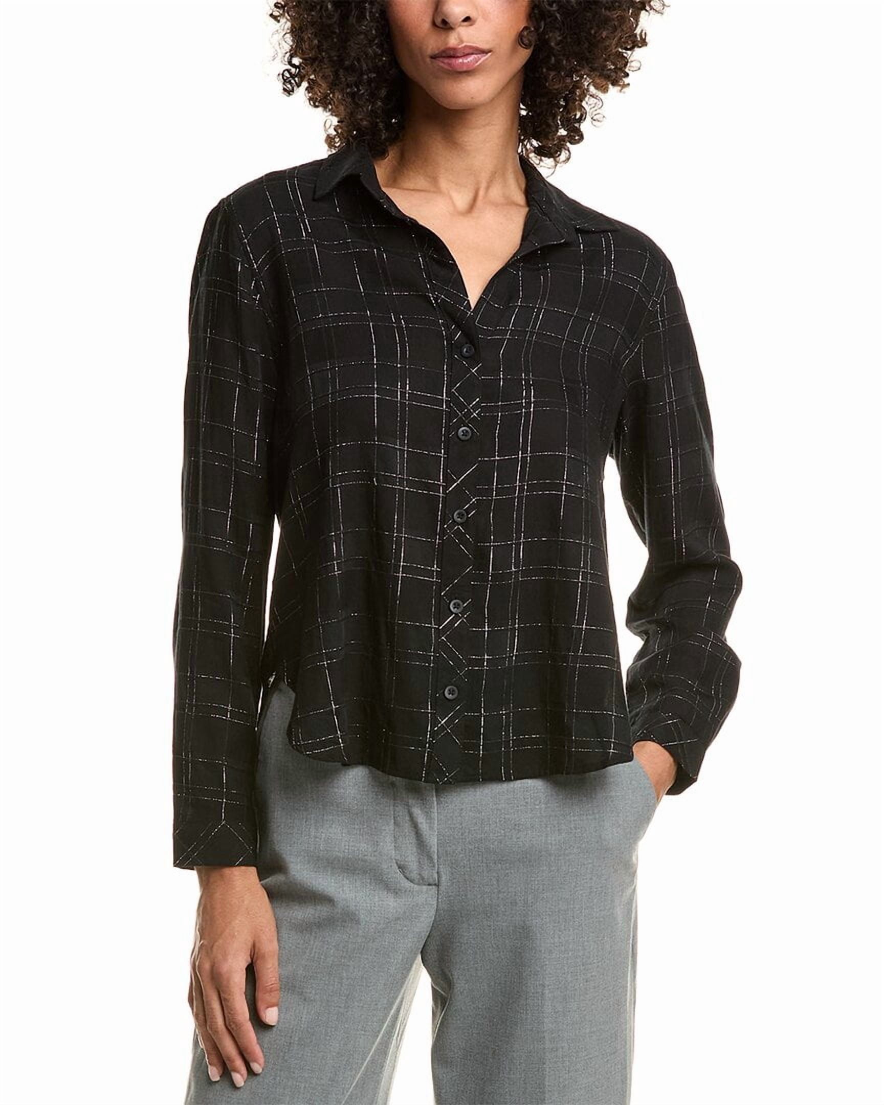 Bella Dahl womens Button Down Top, xs, Black - Walmart.com