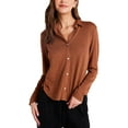 thumbnail image 1 of Bella Dahl womens  Button Up Knit Top, s, 1 of 3