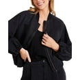 thumbnail image 1 of Bella Dahl womens  Chloe Clean Linen-Blend Bomber Jacket, s, 1 of 4
