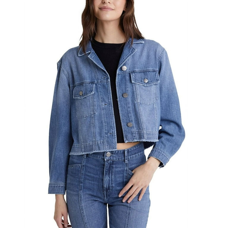 Cut off jean jacket womens 2025