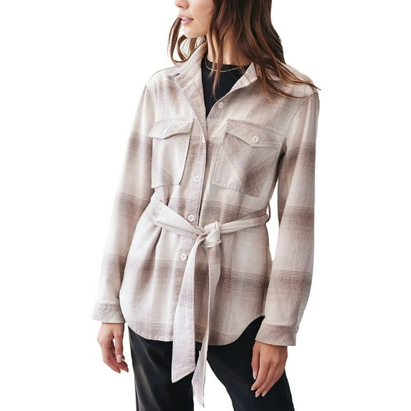 Bella Dahl womens Flap Pocket Belted Jacket, XS