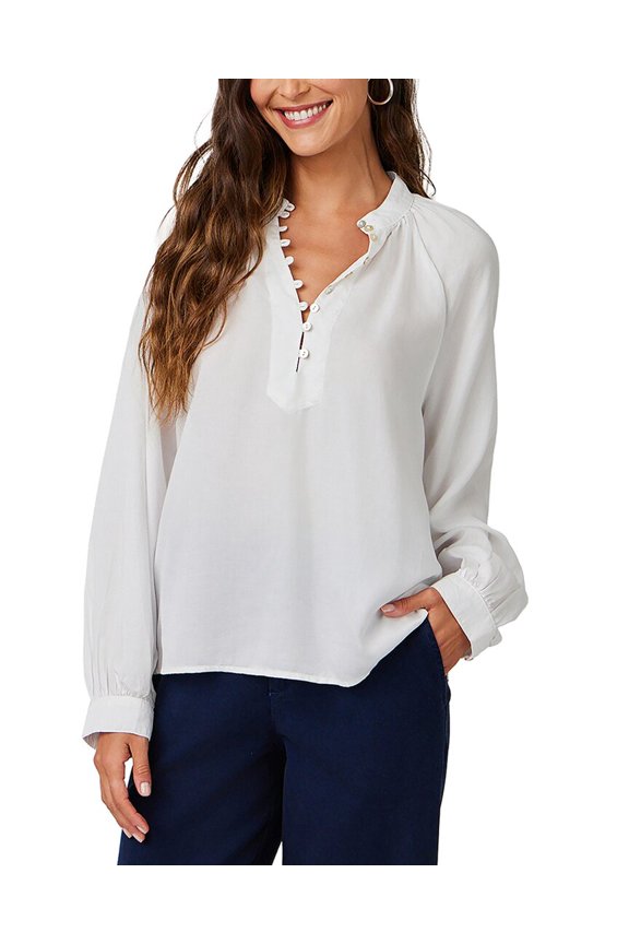 womens  Flowy Pullover Raglan, m