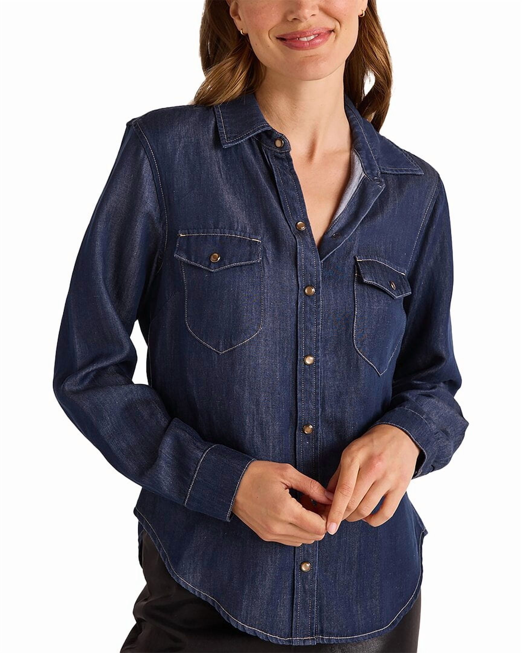 Bella Dahl Linen-Blend Western Shirt Women’s