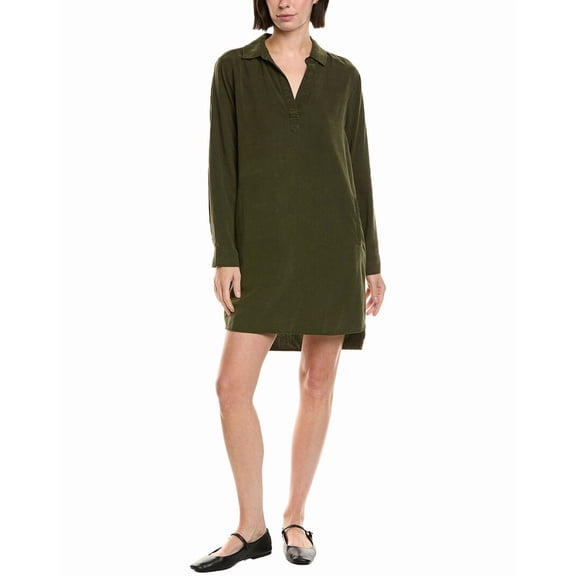 Bella Dahl womens  Long Sleeve A-Line Dress, xs, Green