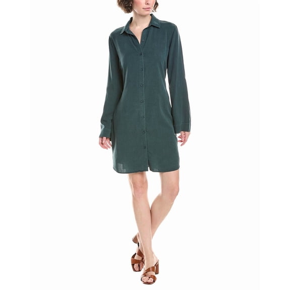 Bella Dahl womens Mini Shirtdress, xs, Green