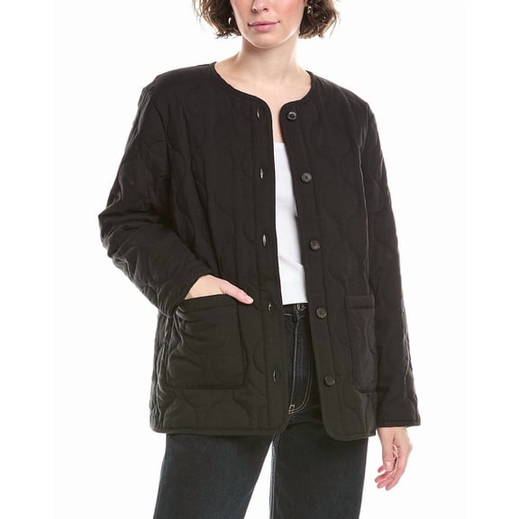 Bella Dahl womens  Quilted Jacket, xs, Black