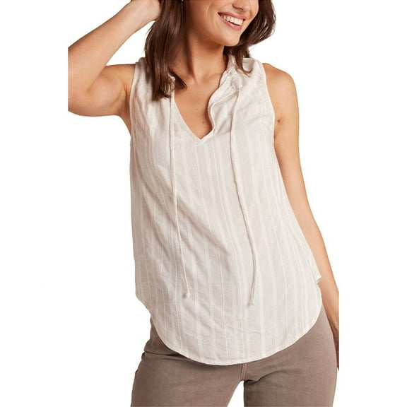 Bella Dahl womens  Sleeveless Shirred Neck Pullover, xs