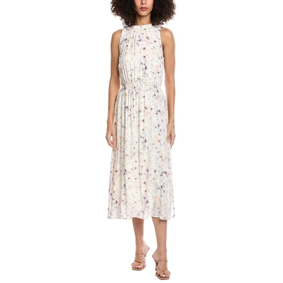 Bella Dahl womens Sleeveless Smocked Waist Midi Dress, xs