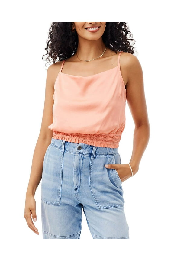 womens Smocked Waist Cami, XS