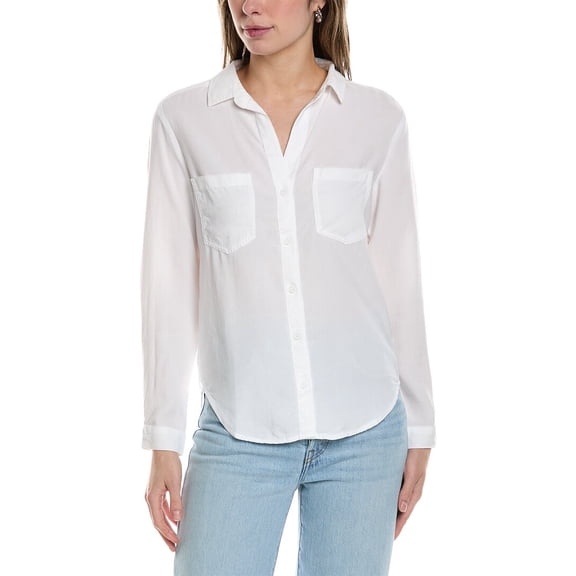 Bella Dahl womens Two Pocket Button Down Shirt, L