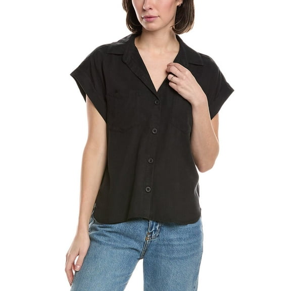 Bella Dahl womens  Two Pocket Button-Up Shirt, xs