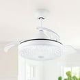 thumbnail image 1 of Bella Depot 36" Retractable Ceiling Fan with Remote Control and Light Kit White, 1 of 10