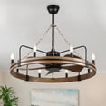 thumbnail image 1 of Bella Depot 36" Rustic Wood Ceiling Fan with Light and Remote Control 6-Speed Reversible Motor, 1 of 14