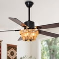 thumbnail image 1 of Bella Depot 52" Farmhouse Style Ceiling Fan with Light and Remote 6-Speed Reversible Fan, 1 of 18