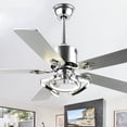 thumbnail image 1 of Bella Depot 52" Modern Silver Ceiling Fan 6-Speed Reversible with Light and Remote Control, 1 of 12