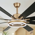 thumbnail image 1 of Bella Depot 72" Modern LED Ceiling Fan 6-Speed Reversible Chandelier With Dimmable Light and Remote Control, 1 of 11