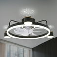 thumbnail image 1 of Bella Depot Flush Mount Ceiling Fan with LED Dimmable Light, Reversible Motor, 6-Speeds, Control with Smart App and Remote, 1 of 11