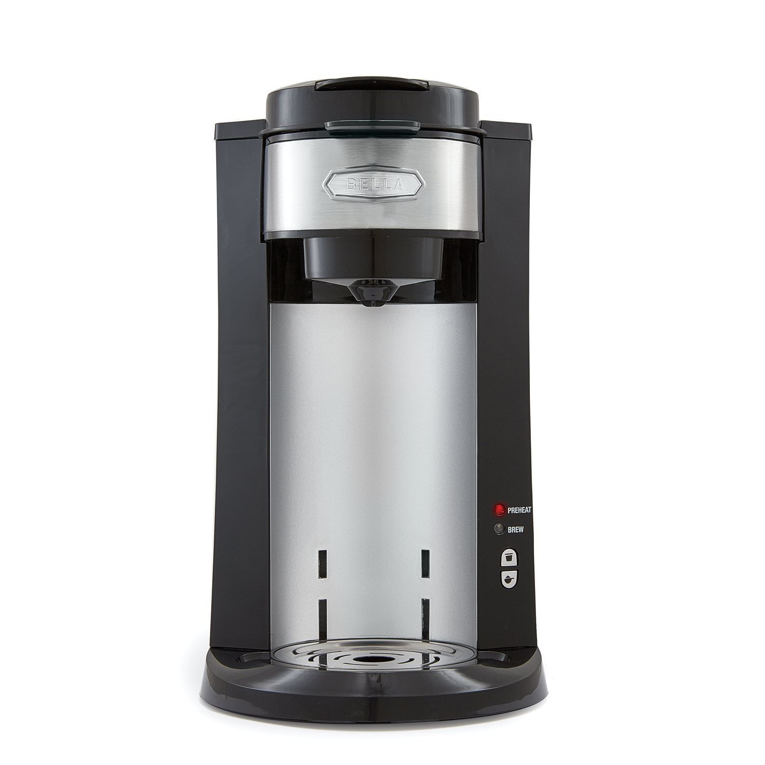 Best Buy: Bella DualBrew Single-Serve Coffeemaker Black/Silver BLA14392