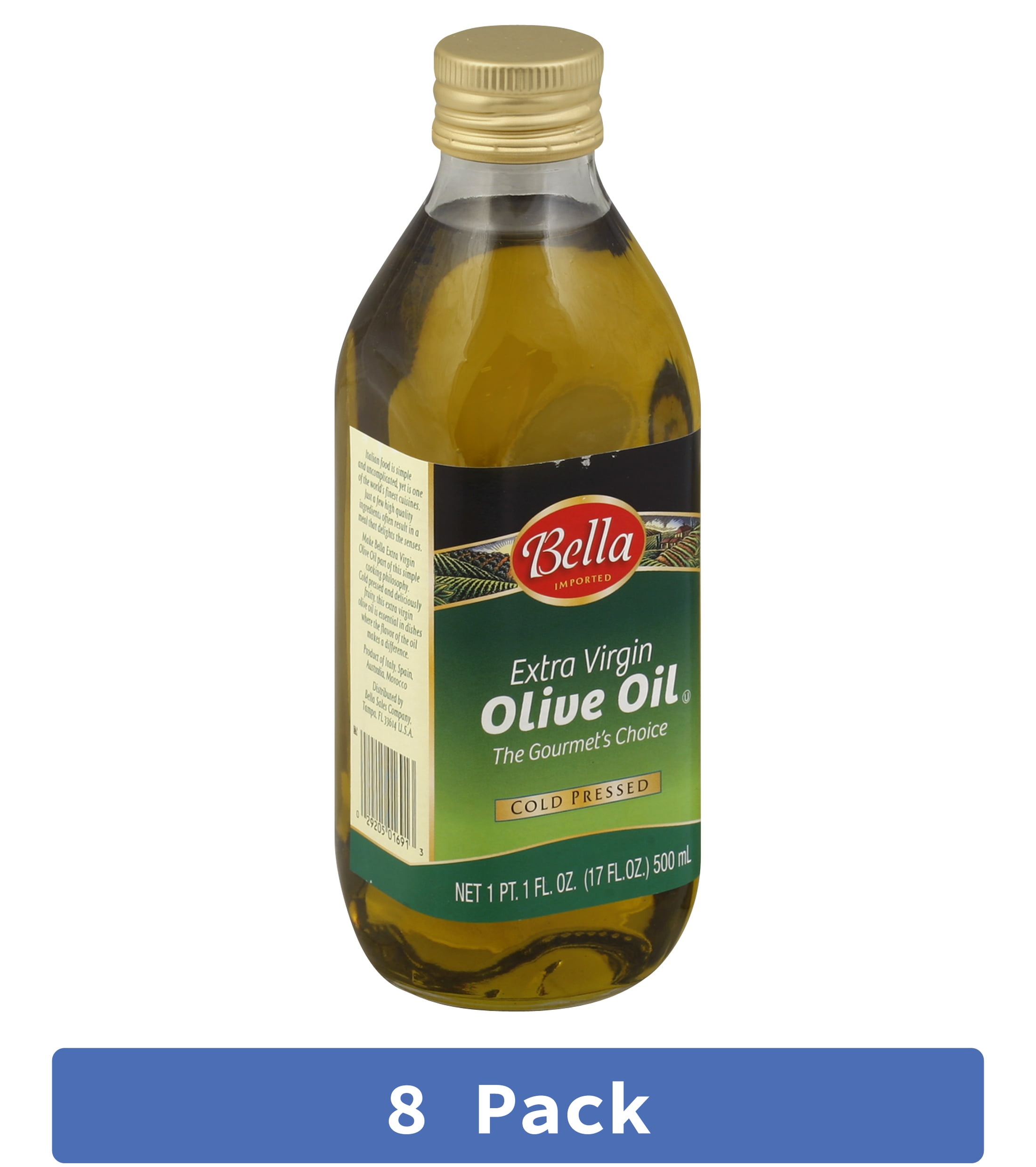Bella Extra Virgin Olive Oil 17 oz (Pack Of 8)