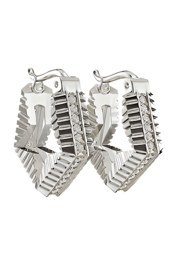 Bella Huggie Hoop Earrings – 925 Sterling Silver, Lightweight & Hypoallergenic Earrings for Women