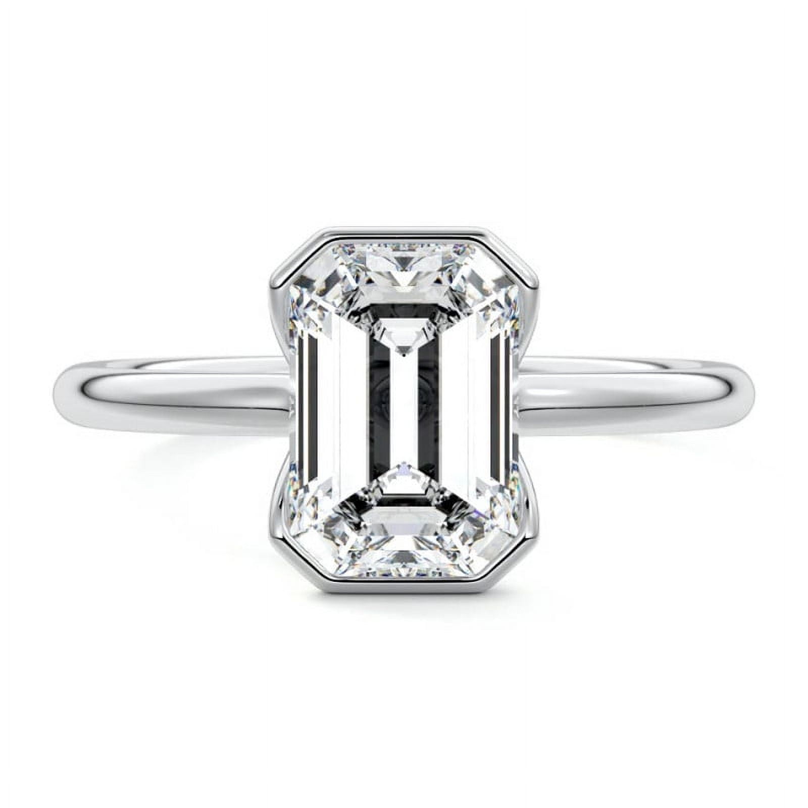 Bella Jewel 1.79 Ct Radiant Cut Diamond Ring - 14K White Gold Plated ...