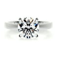 thumbnail image 1 of Bella Jewel 14K White Gold Plated Wedding Anniversary Ring - 1.9 Ct Round Brilliant Cut Diamond Ring - Simple Engagement Wedding Solitaire Ring - Solo Stone Wedding Diamond Ring - Gift for Her, 1 of 3